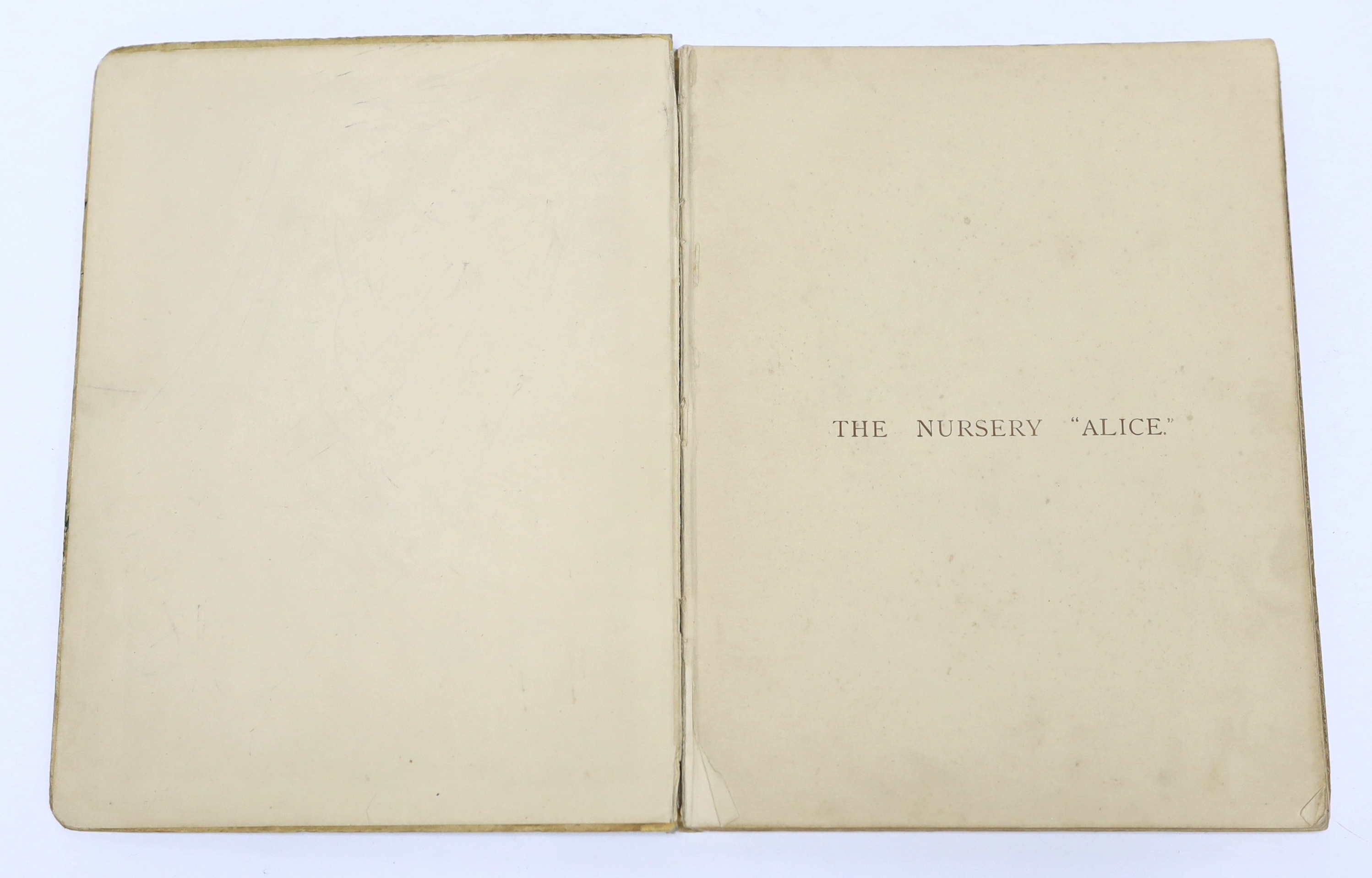 Dodgson, Charles Lutwidge [Carroll, Lewis] - The Nursery ‘’Alice’’: Containing Twenty Coloured Enlargements from Tenniel’s Illustrations to ‘’Alice’s Adventures in Wonderland’’ with Text Adapted to Nursery Rhymes by Lewi